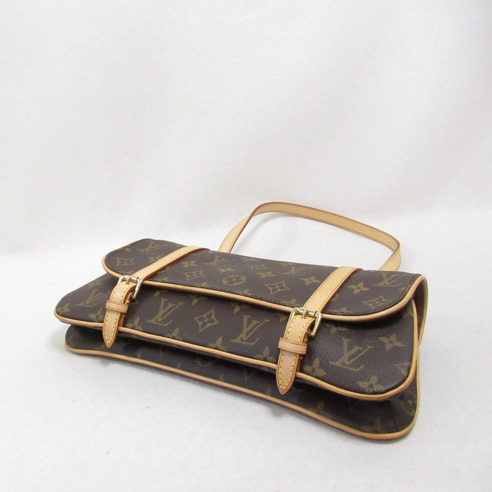 Louis Vuitton Louis Vuitton Murrell Shoulder Bag Coated Canvas Monogram Brown Size ONE SIZE - 4 Thumbnail