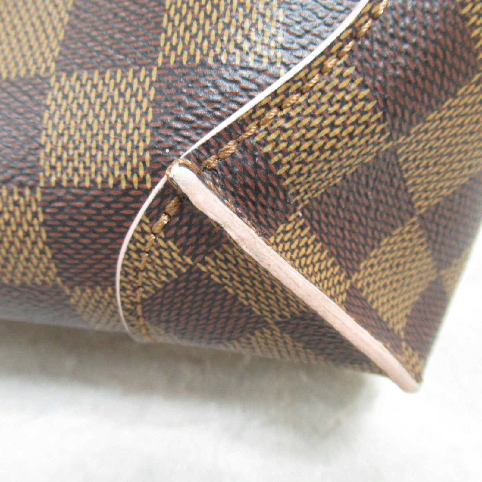 Louis Vuitton Louis Vuitton Kaisa Tote Pm Bag Handbag Coated Canvas Damier Brown Pink Rose Ballerine Size ONE SIZE - 11 Thumbnail