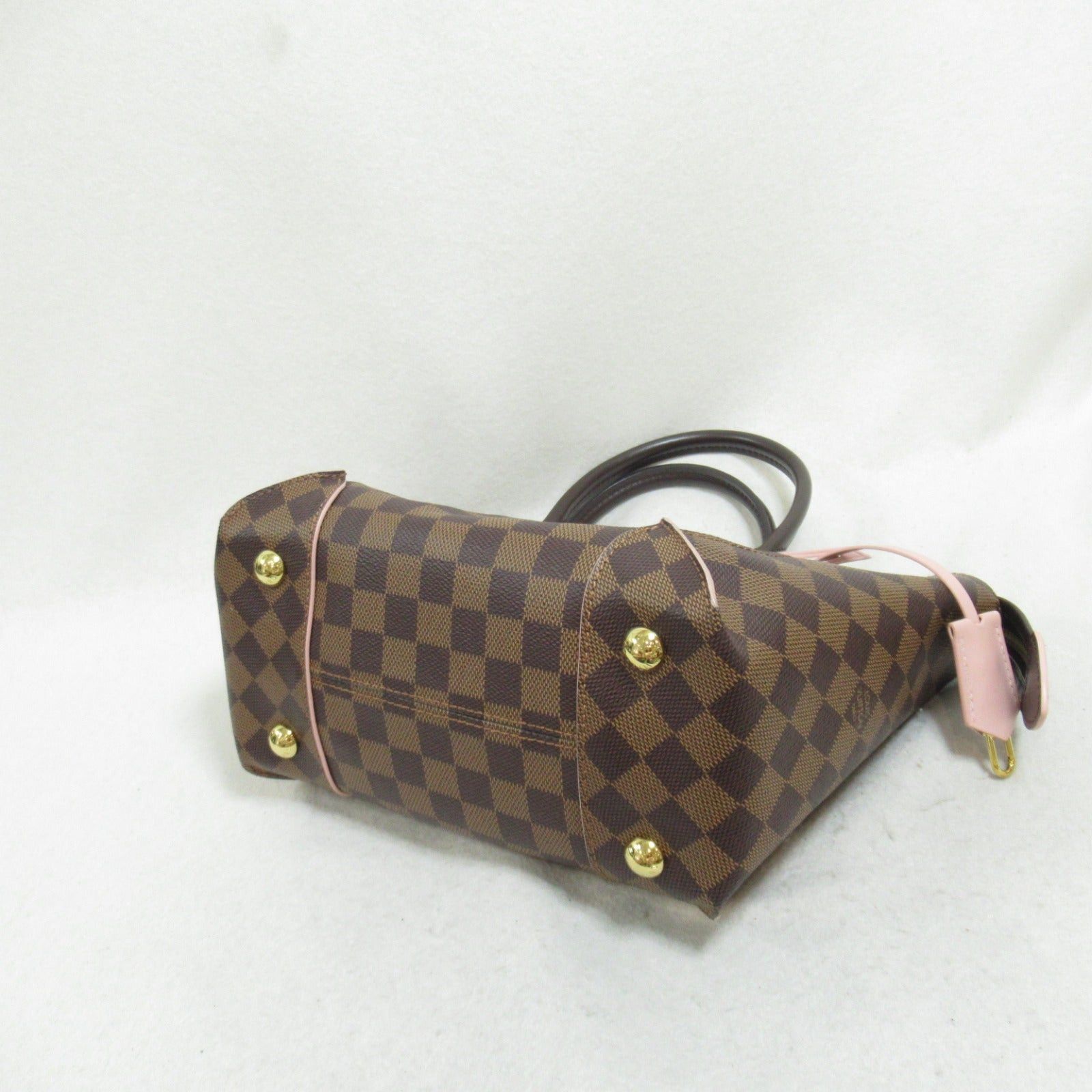Louis Vuitton Louis Vuitton Kaisa Tote Pm Bag Handbag Coated Canvas Damier Brown Pink Rose Ballerine Size ONE SIZE - 4 Thumbnail