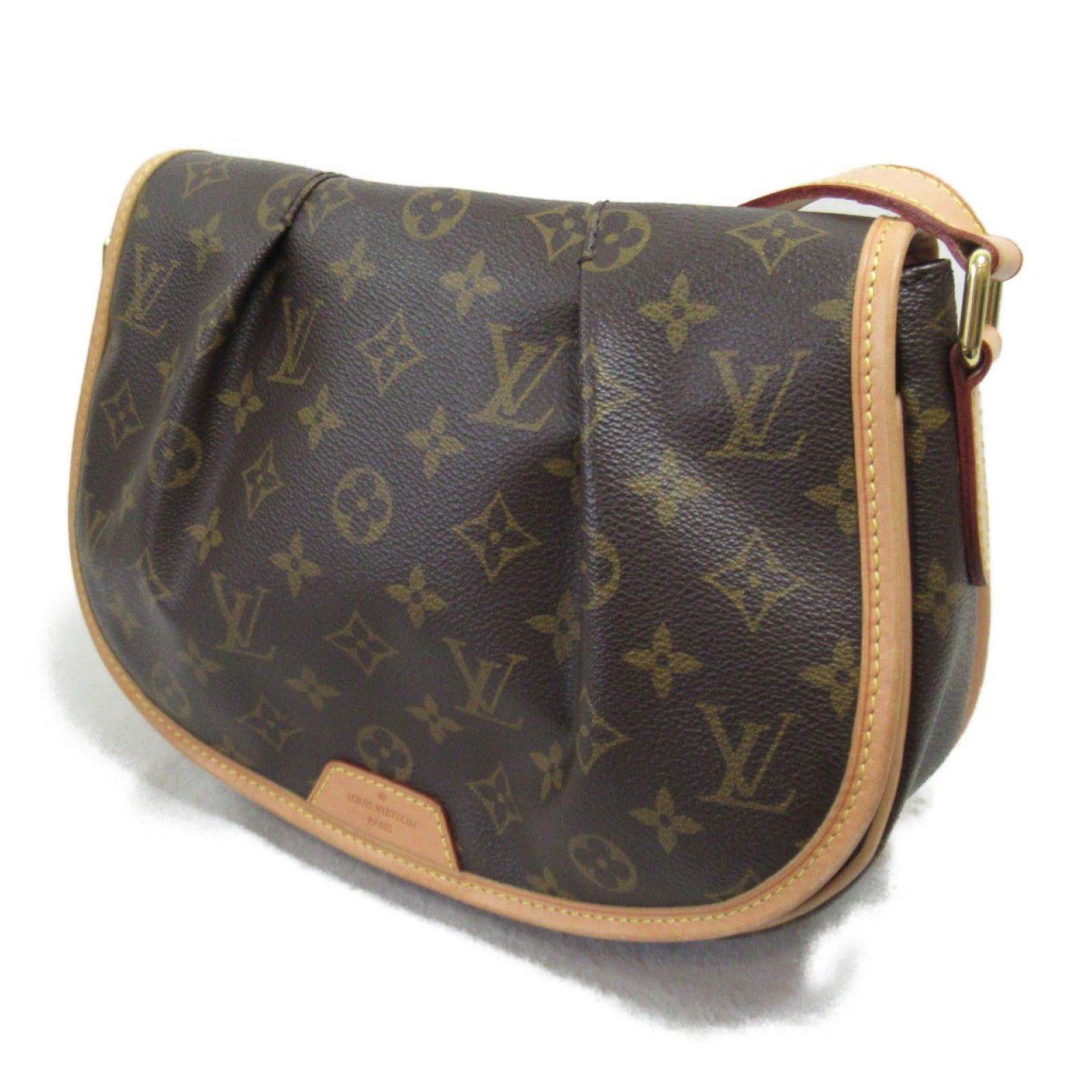 Louis Vuitton Louis Vuitton Menilmontant Pm Shoulder Bag Coated Canvas Monogram Brown Size ONE SIZE - 3 Thumbnail