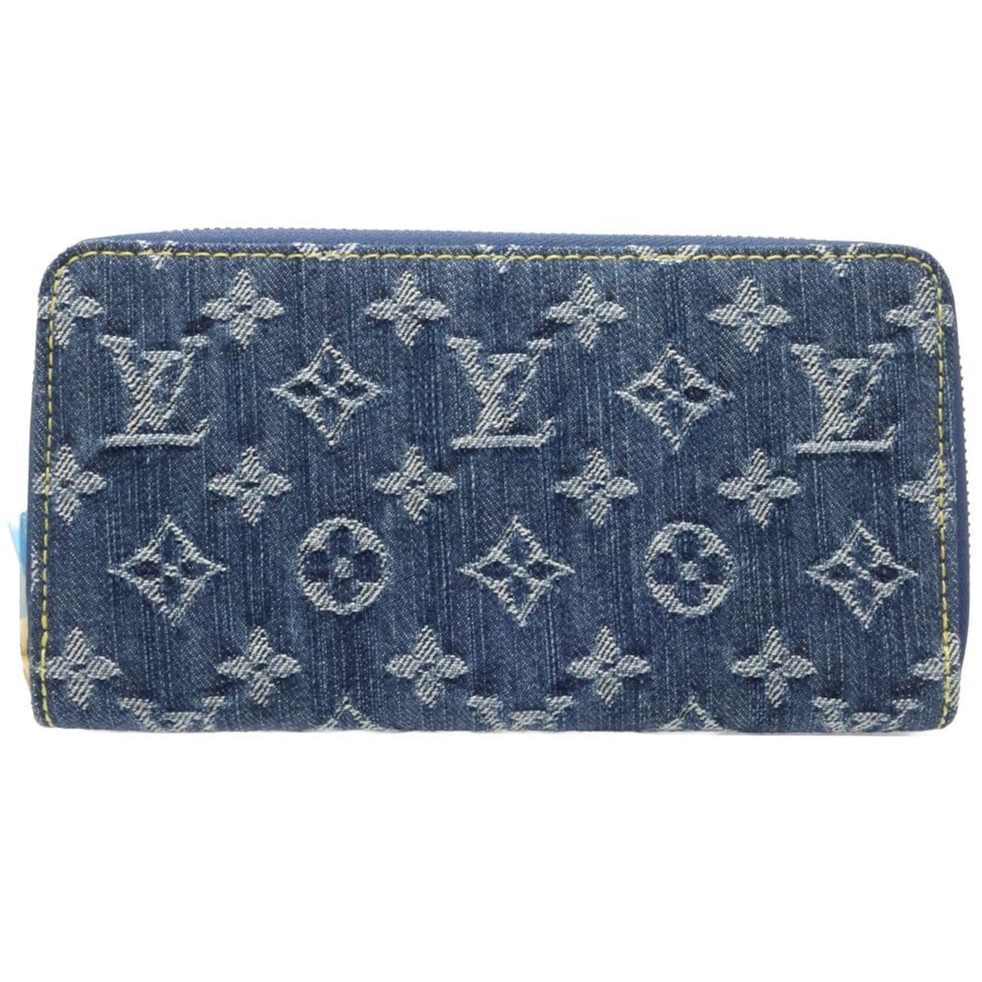 Louis Vuitton Louis Vuitton Long Wallet M95341 Zippy Monogram Denim Blue 180694 Size ONE SIZE - 10 Thumbnail