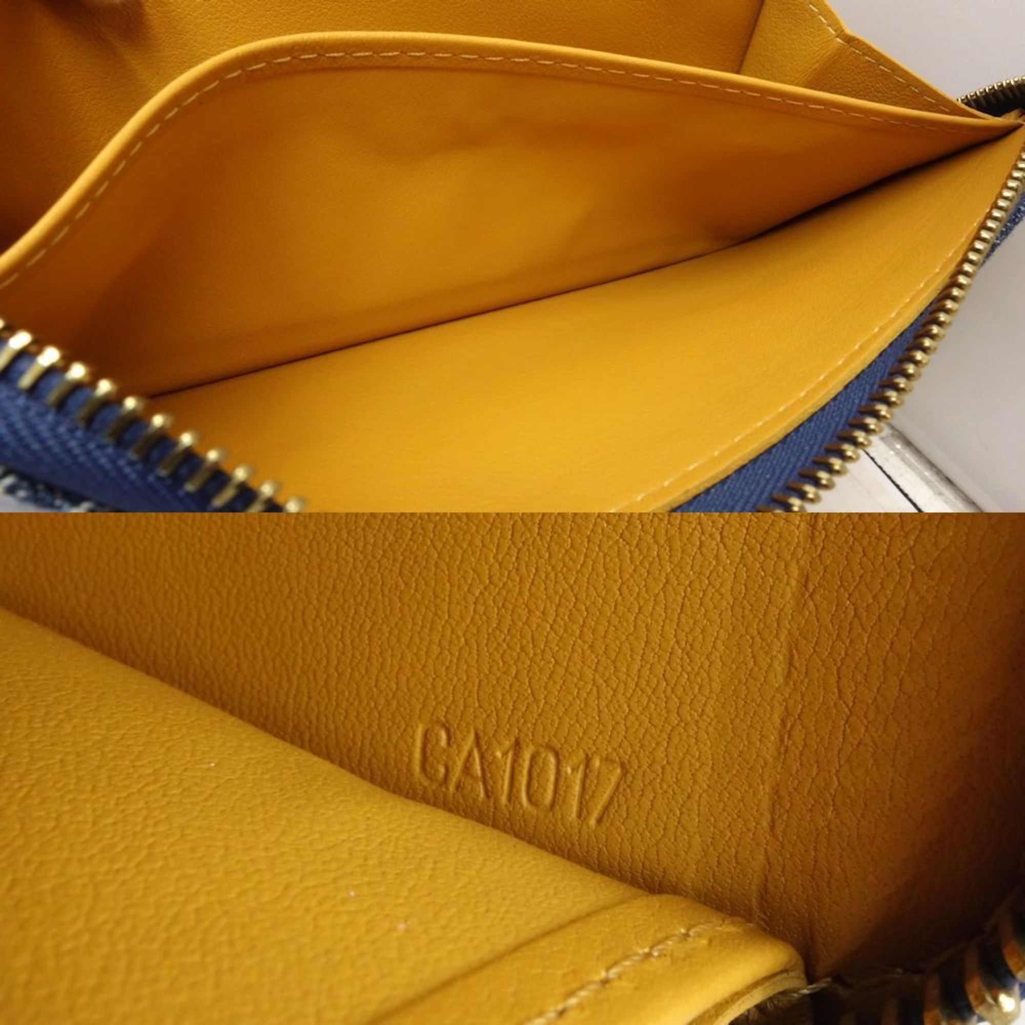 Louis Vuitton Louis Vuitton Long Wallet M95341 Zippy Monogram Denim Blue 180694 Size ONE SIZE - 9 Thumbnail