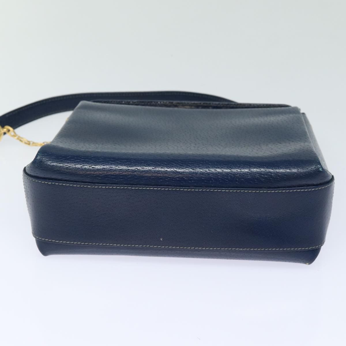 Gucci Bamboo Navy Leather Shoulder Bag (Pre-Owned) Size ONE SIZE - 3 Thumbnail