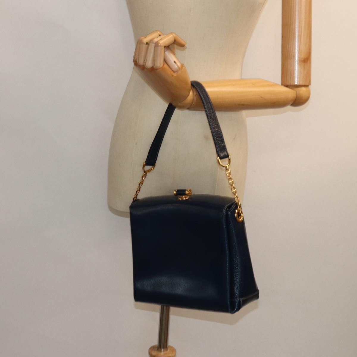 Gucci Bamboo Navy Leather Shoulder Bag (Pre-Owned) Size ONE SIZE - 7 Thumbnail