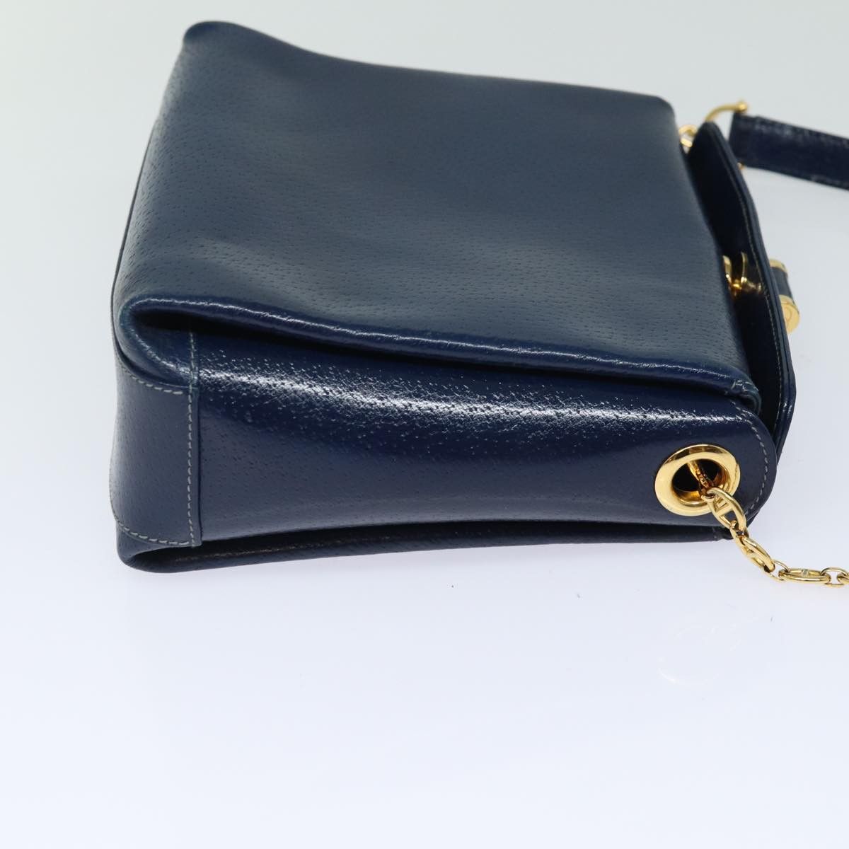 Gucci Bamboo Navy Leather Shoulder Bag (Pre-Owned) Size ONE SIZE - 12 Thumbnail
