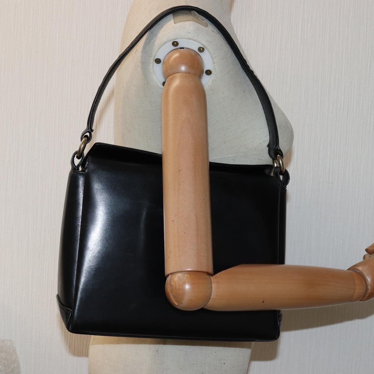 Gucci Black Leather Shoulder Bag (Pre-Owned) Size ONE SIZE - 6 Thumbnail
