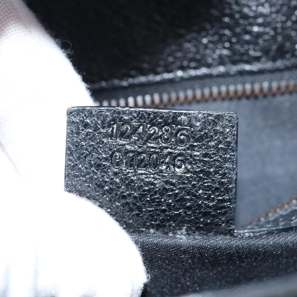 Gucci Gg Canvas Black Canvas Handbag (Pre-Owned) Size ONE SIZE - 6 Thumbnail