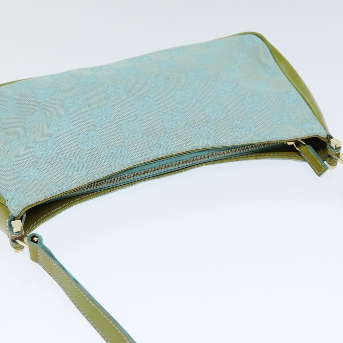 Gucci Gg Canvas Blue Canvas Shoulder Bag (Pre-Owned) Size ONE SIZE - 4 Thumbnail