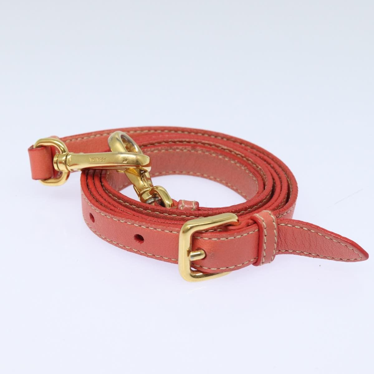Prada Ribbon Orange Synthetic Shoulder Bag (Pre-Owned) Size ONE SIZE - 9 Thumbnail