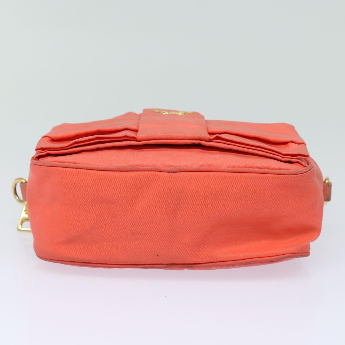 Prada Ribbon Orange Synthetic Shoulder Bag (Pre-Owned) Size ONE SIZE - 3 Thumbnail