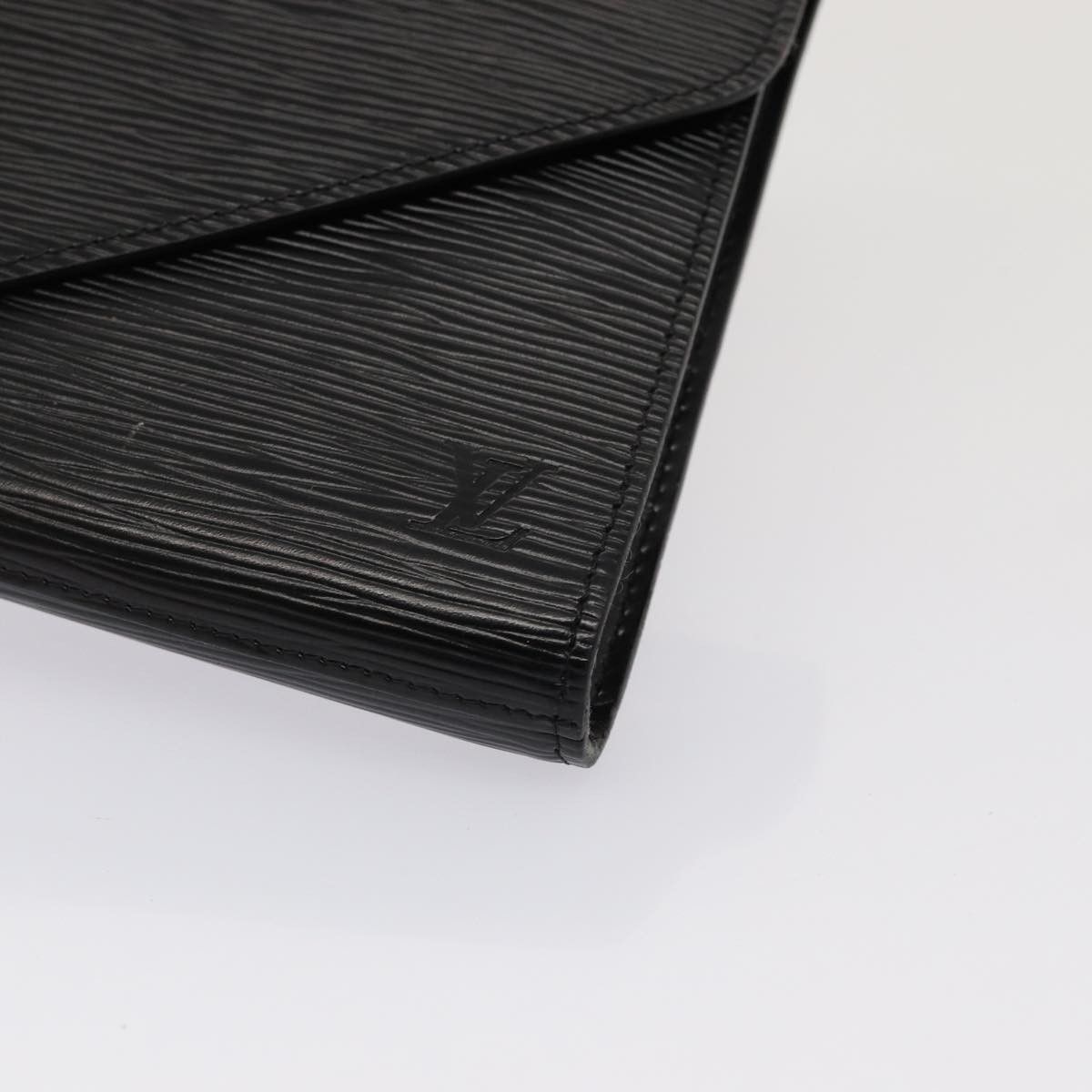 Louis Vuitton Art Déco Black Leather Clutch Bag (Pre-Owned) Size ONE SIZE - 10 Thumbnail