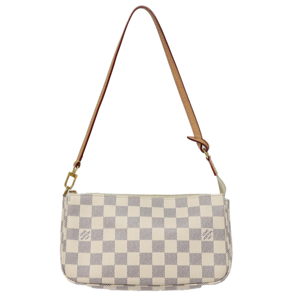 Louis Vuitton Pochette Accessoires White Canvas Clutch Bag (Pre-Owned) Size ONE SIZE - 10 Thumbnail