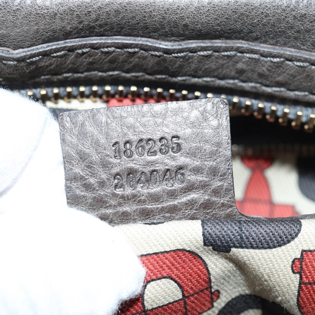 Gucci Aviatrix Grey Leather Handbag (Pre-Owned) Size ONE SIZE - 6 Thumbnail