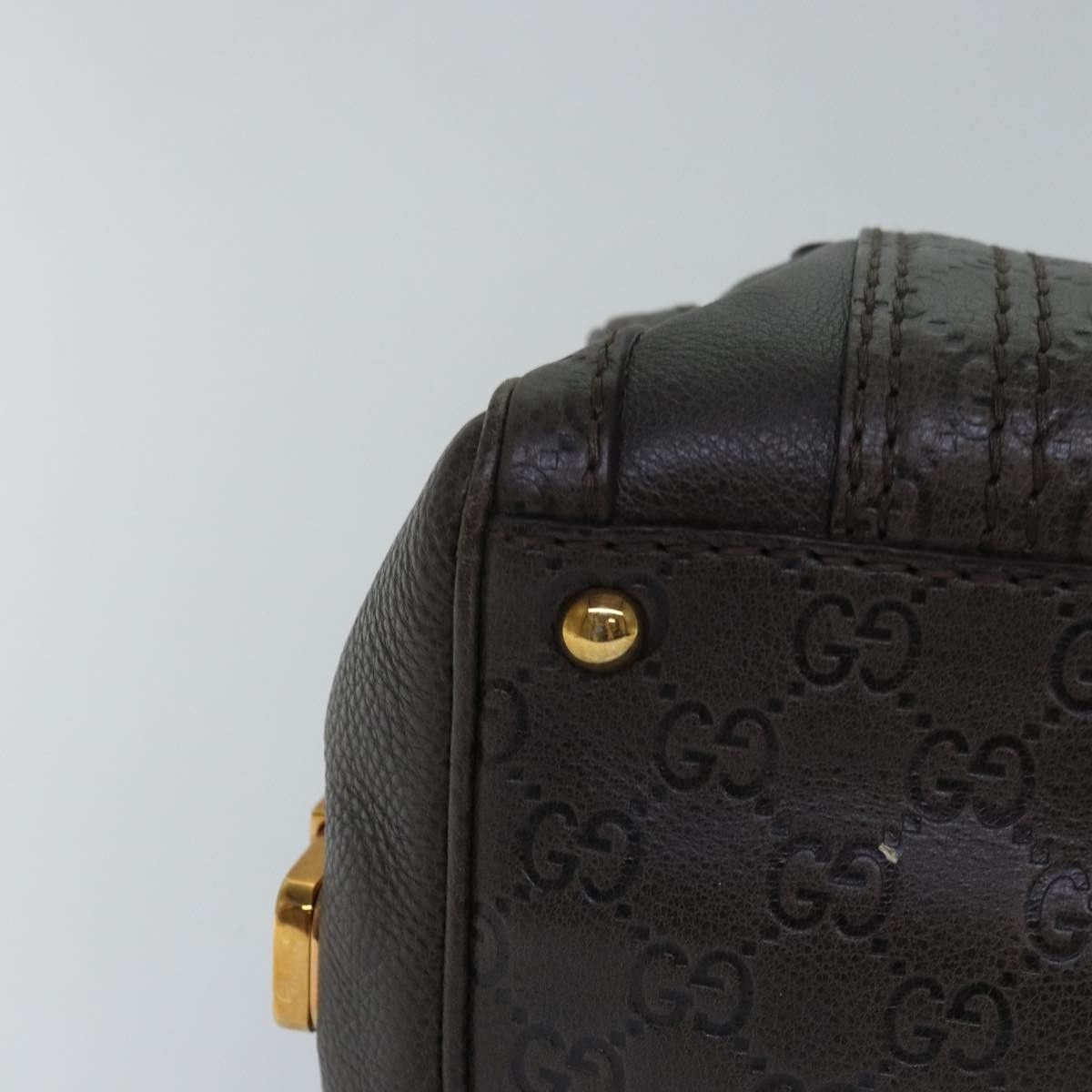 Gucci Aviatrix Grey Leather Handbag (Pre-Owned) Size ONE SIZE - 9 Thumbnail