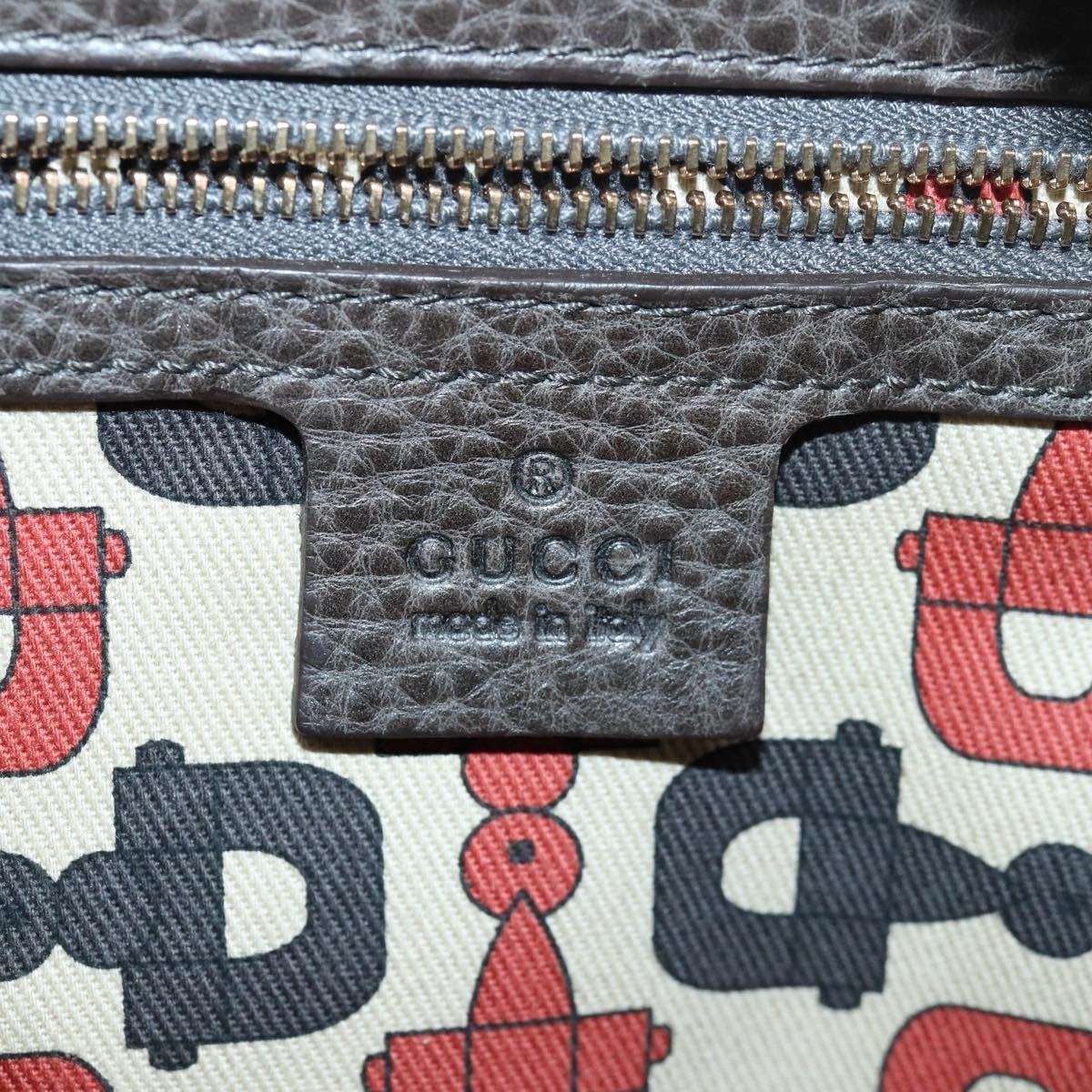 Gucci Aviatrix Grey Leather Handbag (Pre-Owned) Size ONE SIZE - 12 Thumbnail