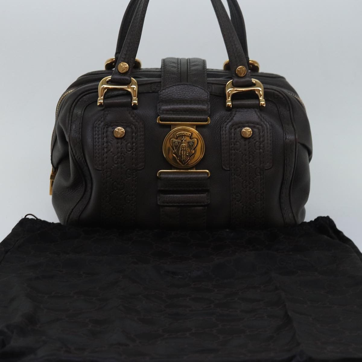 Gucci Aviatrix Grey Leather Handbag (Pre-Owned) Size ONE SIZE - 8 Thumbnail