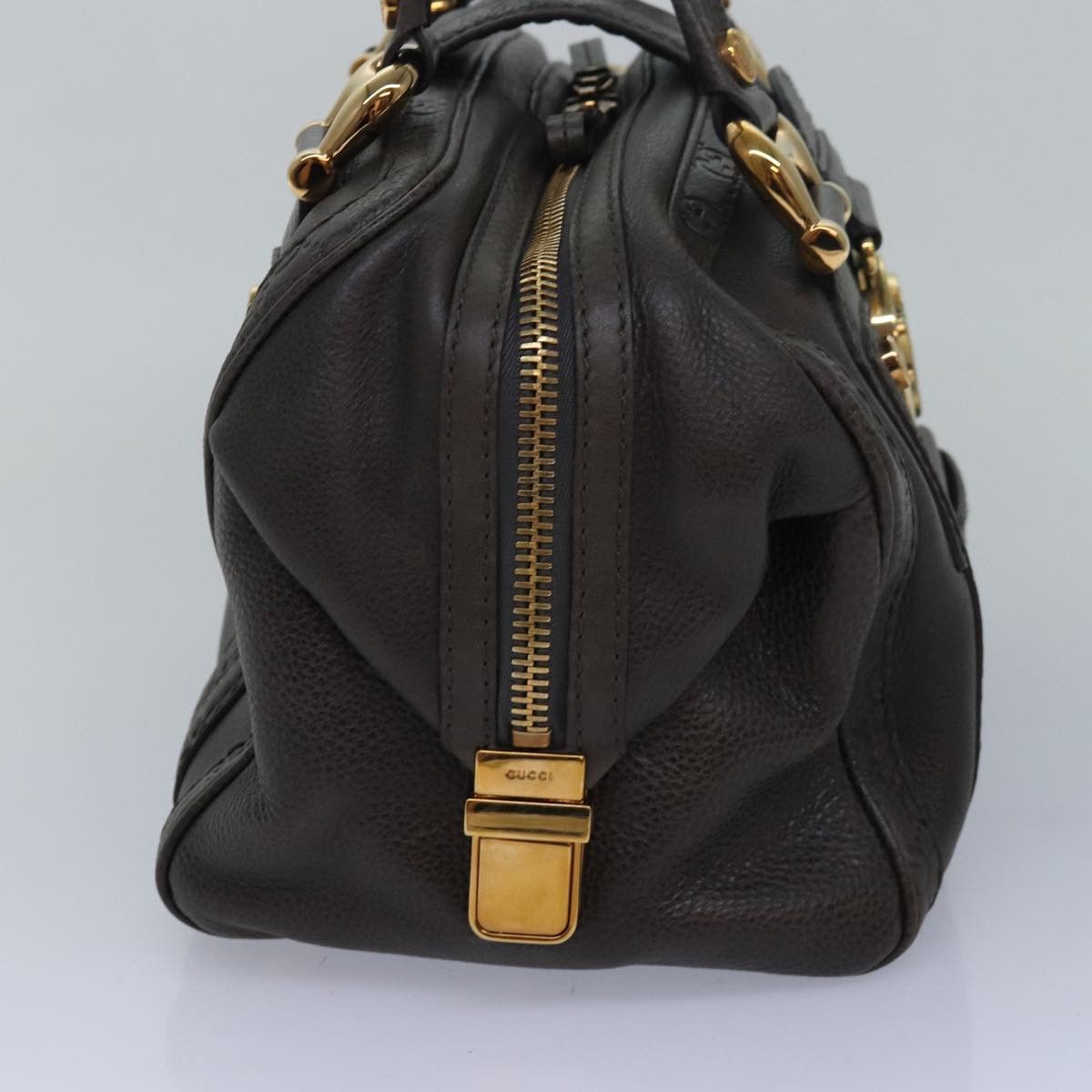 Gucci Aviatrix Grey Leather Handbag (Pre-Owned) Size ONE SIZE - 10 Thumbnail