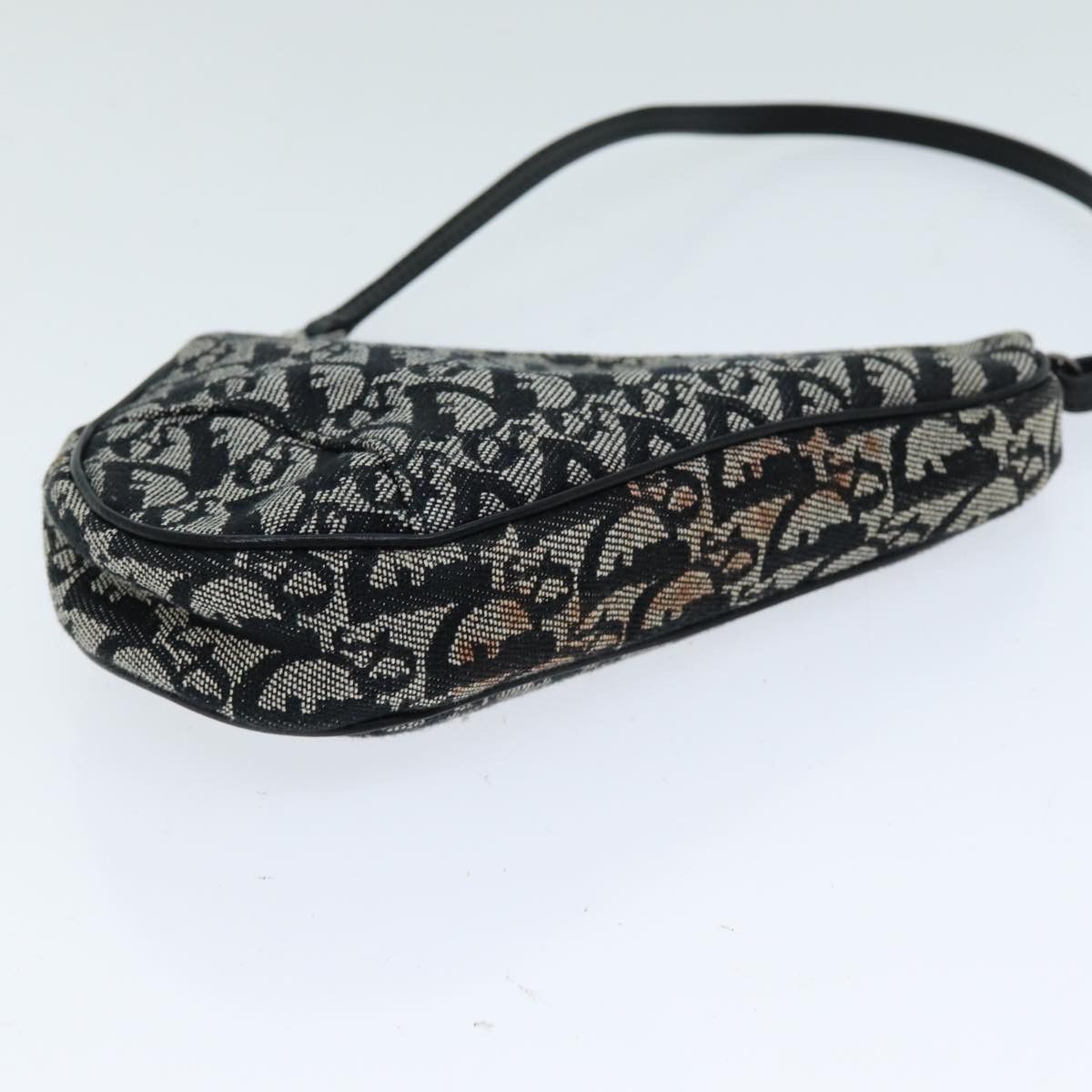 Dior Saddle Navy Canvas Clutch Bag (Pre-Owned) Size ONE SIZE - 4 Thumbnail