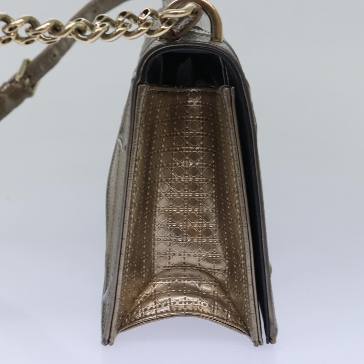 Dior ama Gold Leather Shoulder Bag (Pre-Owned) Size ONE SIZE - 9 Thumbnail