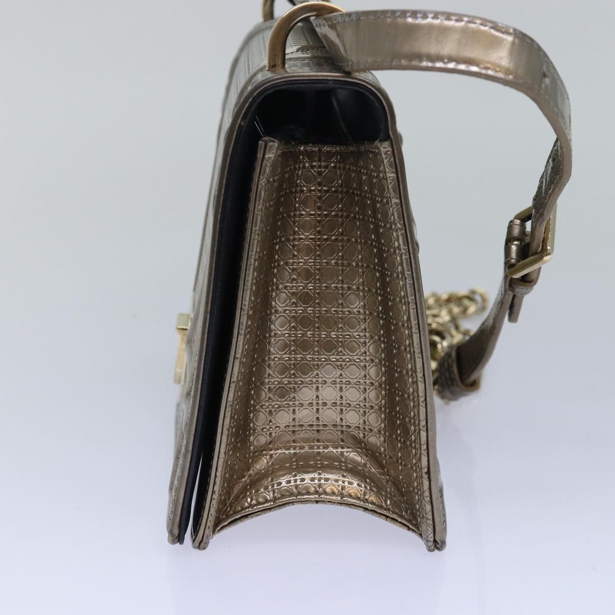 Dior ama Gold Leather Shoulder Bag (Pre-Owned) Size ONE SIZE - 10 Thumbnail