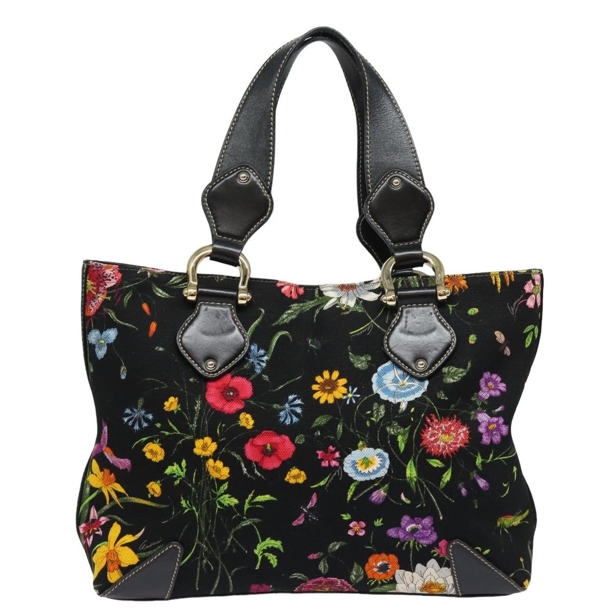 Gucci Flora Multicolour Canvas Tote Bag (Pre-Owned) Size ONE SIZE - 2 Thumbnail