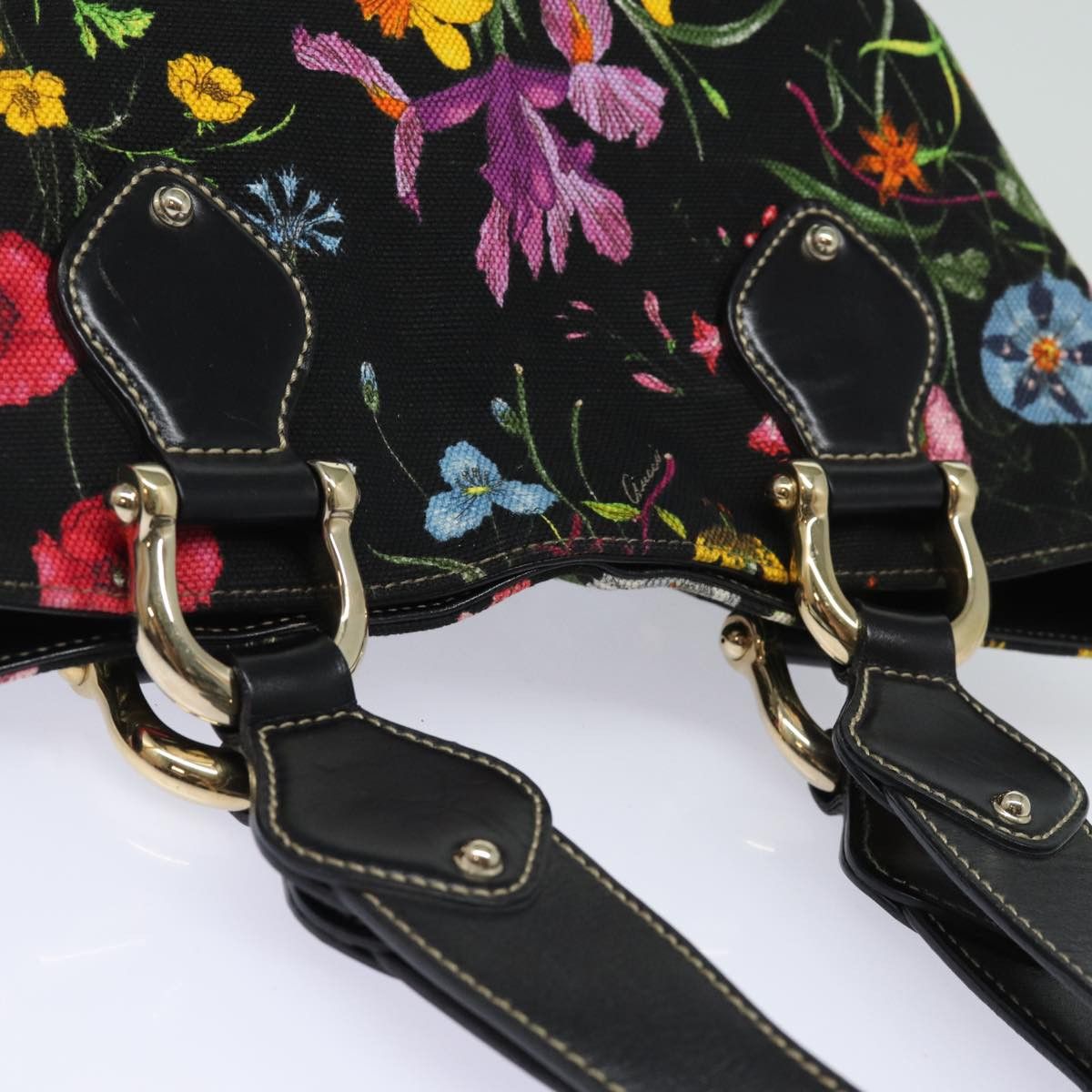 Gucci Flora Multicolour Canvas Tote Bag (Pre-Owned) Size ONE SIZE - 11 Thumbnail