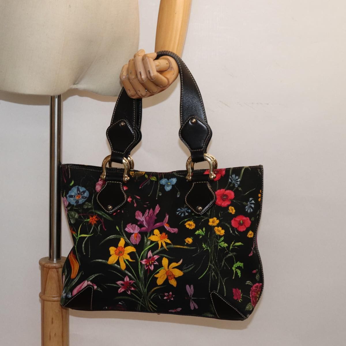 Gucci Flora Multicolour Canvas Tote Bag (Pre-Owned) Size ONE SIZE - 7 Thumbnail