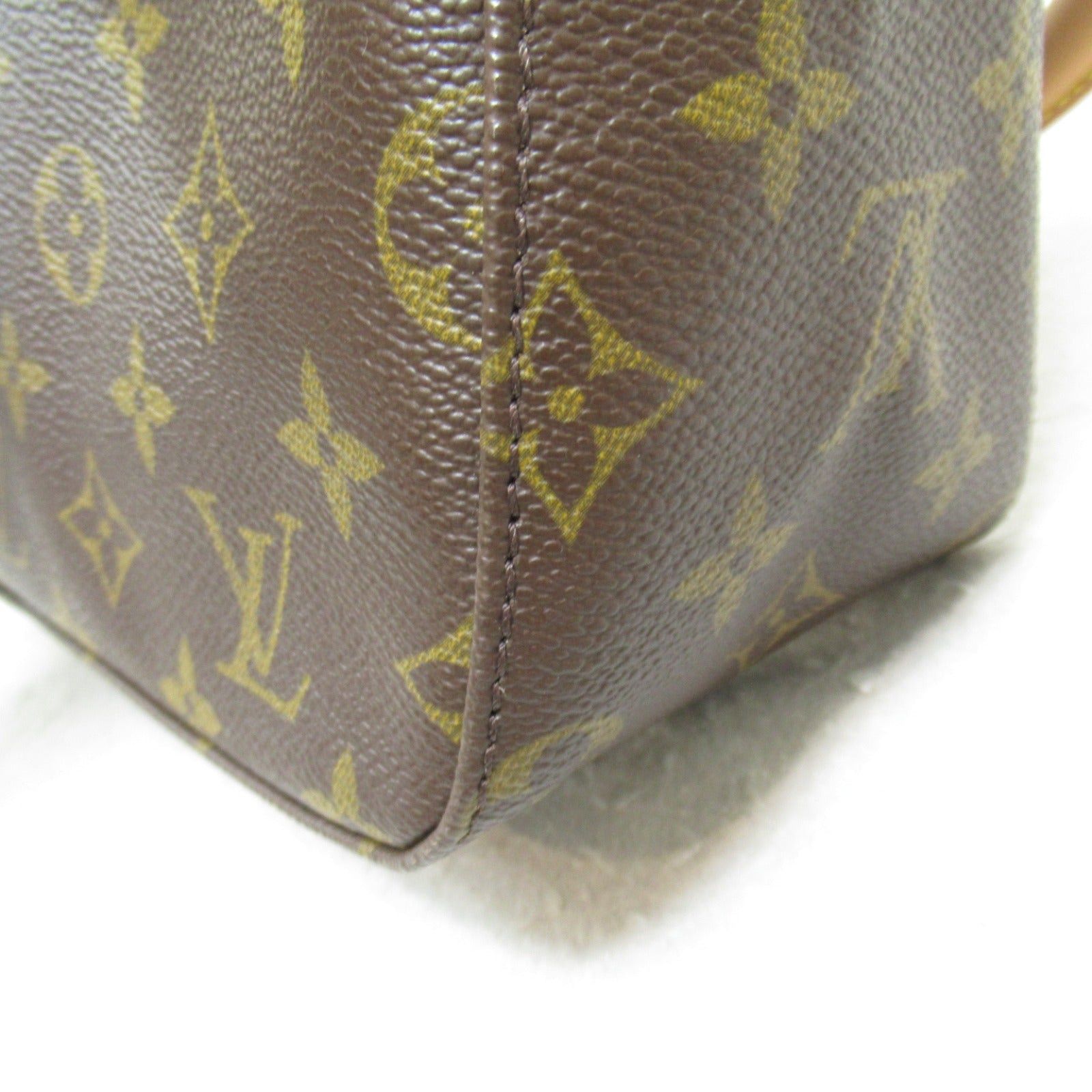 Louis Vuitton Louis Vuitton Looping Mm Shoulder Bag Coated Canvas Monogram Brown Size ONE SIZE - 9 Thumbnail