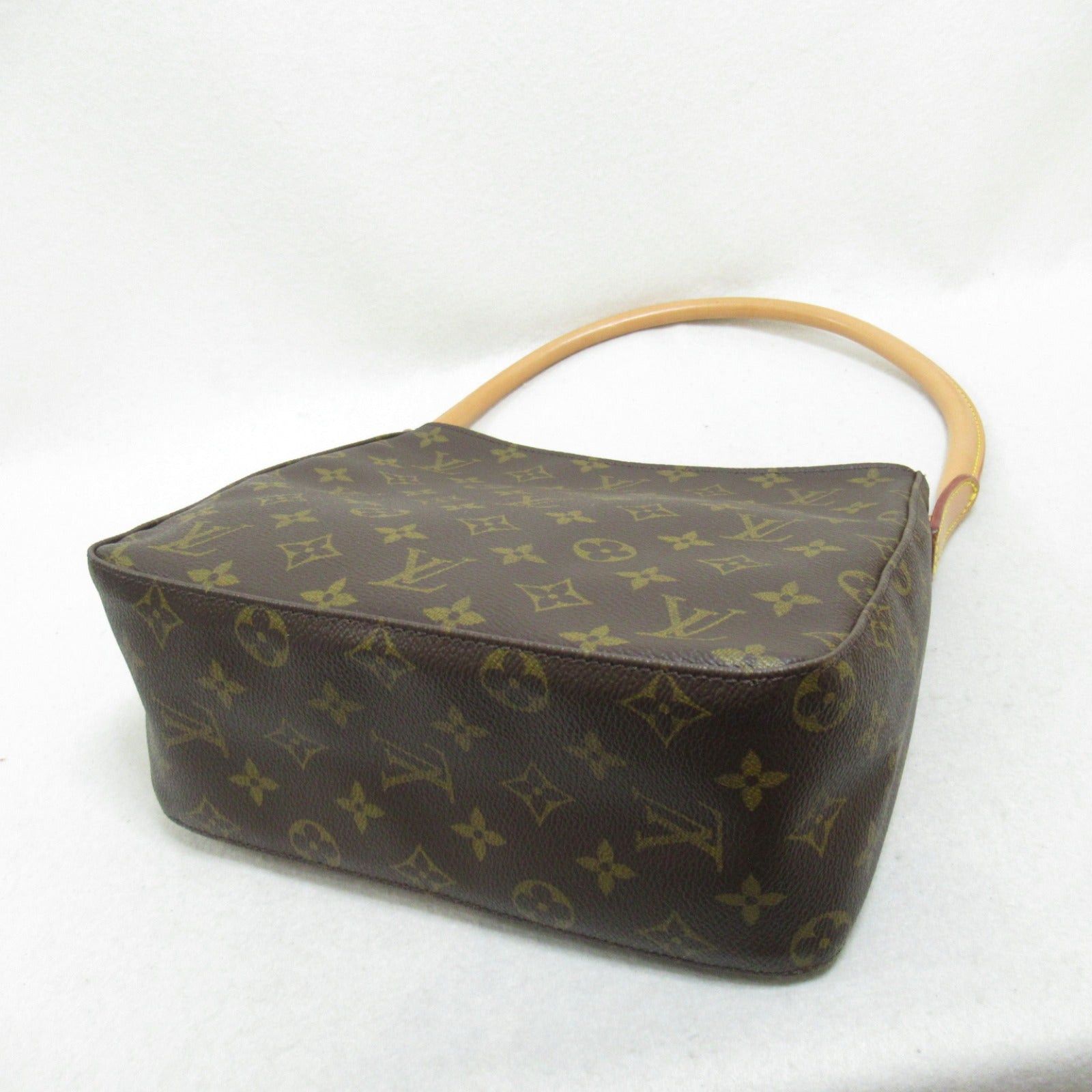 Louis Vuitton Louis Vuitton Looping Mm Shoulder Bag Coated Canvas Monogram Brown Size ONE SIZE - 4 Thumbnail