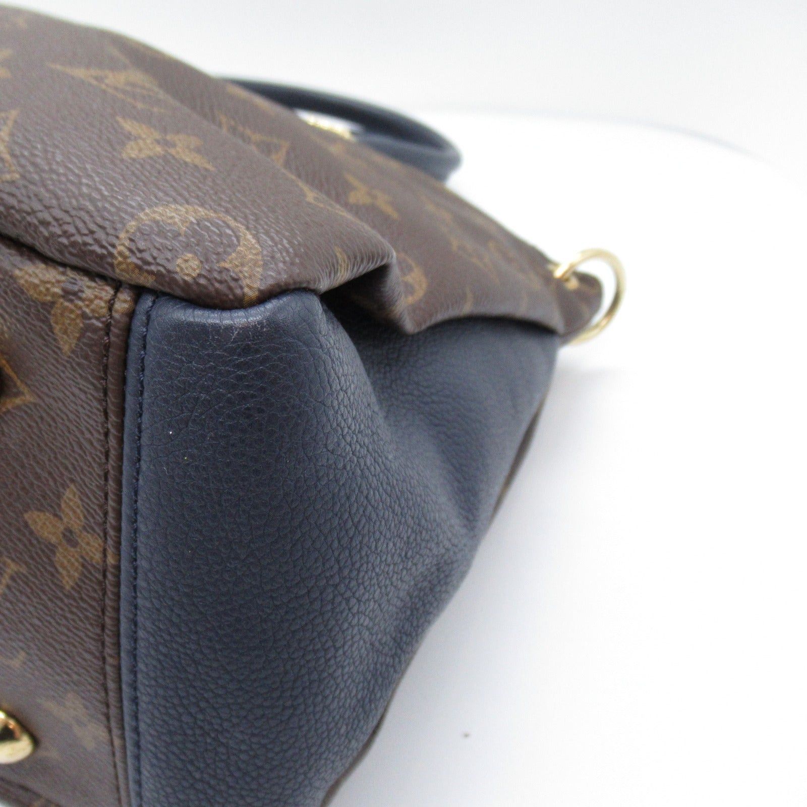Louis Vuitton Louis Vuitton Pallas Shoulder Bag Coated Canvas Monogram Navy Marine Size ONE SIZE - 9 Thumbnail