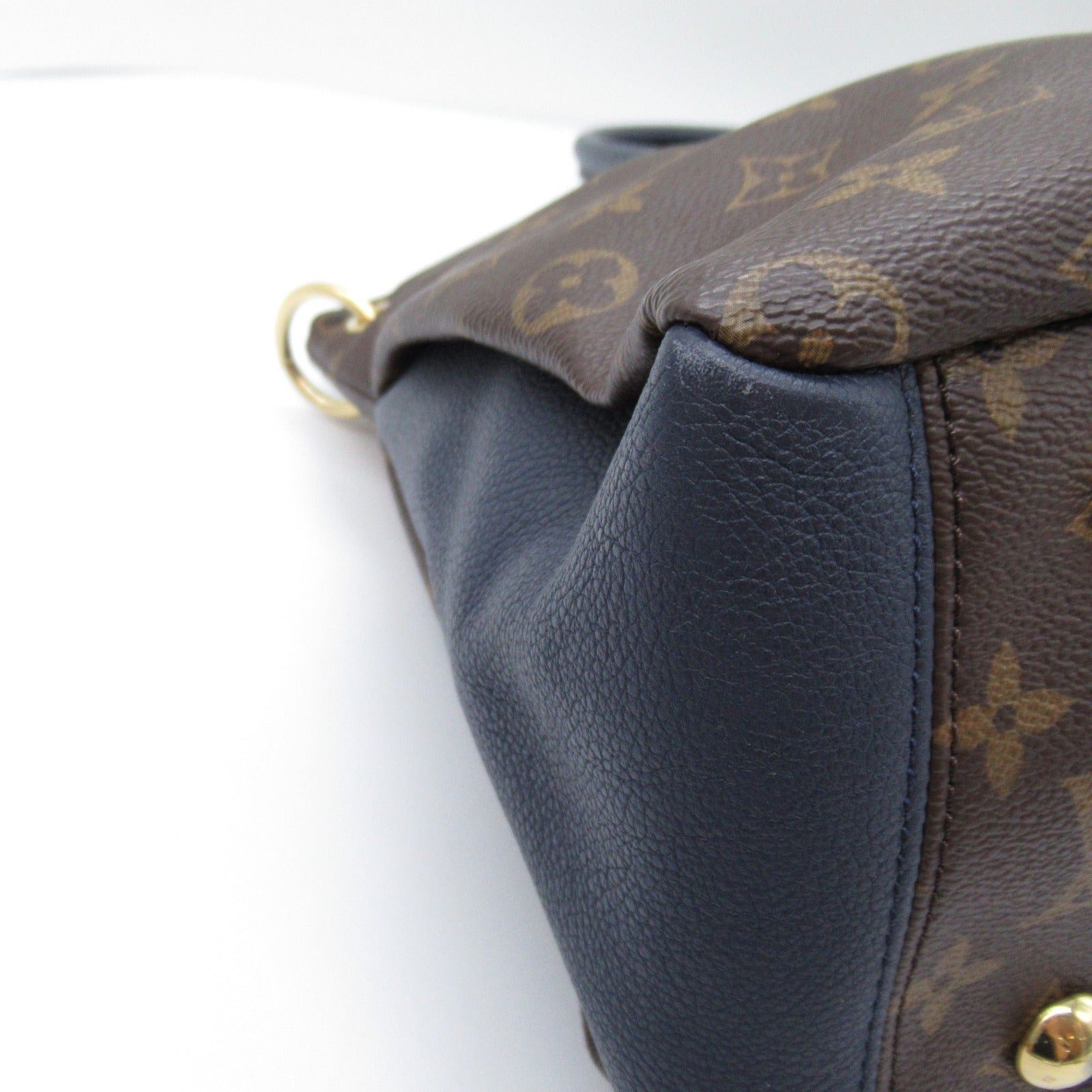 Louis Vuitton Louis Vuitton Pallas Shoulder Bag Coated Canvas Monogram Navy Marine Size ONE SIZE - 10 Thumbnail