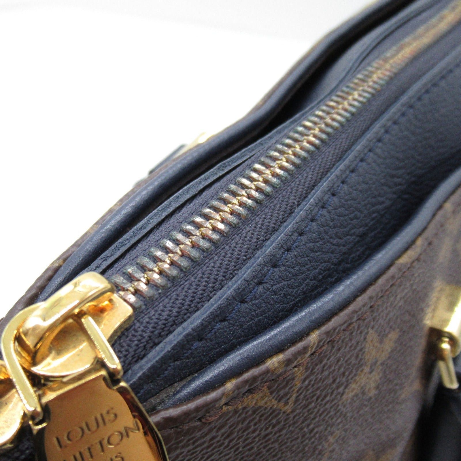 Louis Vuitton Louis Vuitton Pallas Shoulder Bag Coated Canvas Monogram Navy Marine Size ONE SIZE - 11 Thumbnail