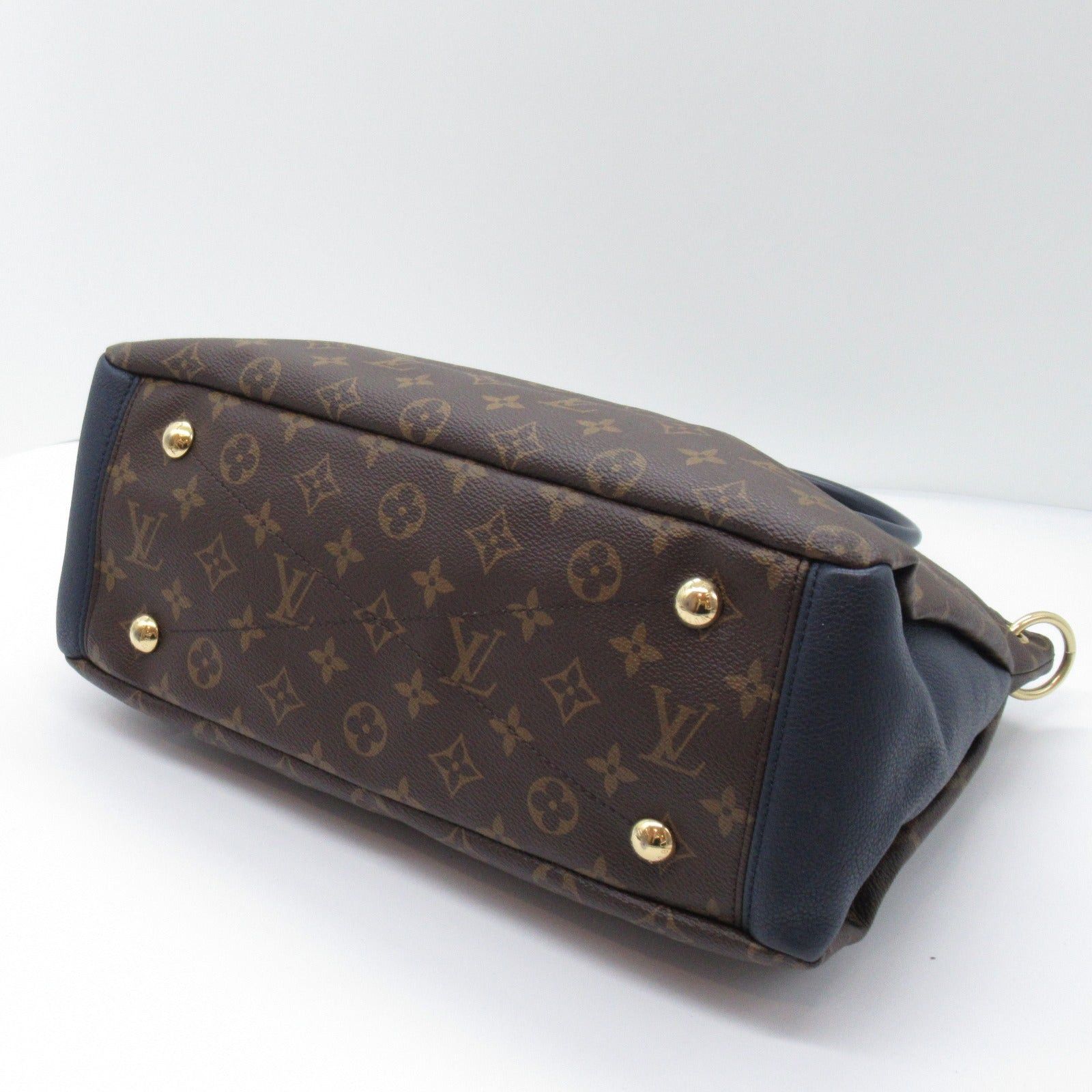 Louis Vuitton Louis Vuitton Pallas Shoulder Bag Coated Canvas Monogram Navy Marine Size ONE SIZE - 4 Thumbnail
