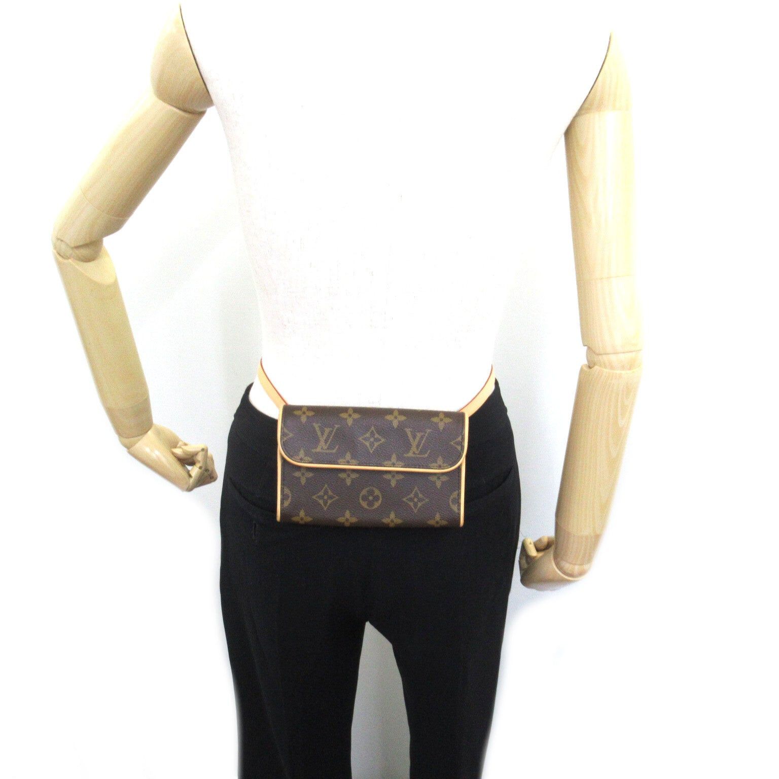 Louis Vuitton Louis Vuitton Pochette Florentine Waist Bag Body Coated Canvas Monogram Brown Size ONE SIZE - 5 Thumbnail