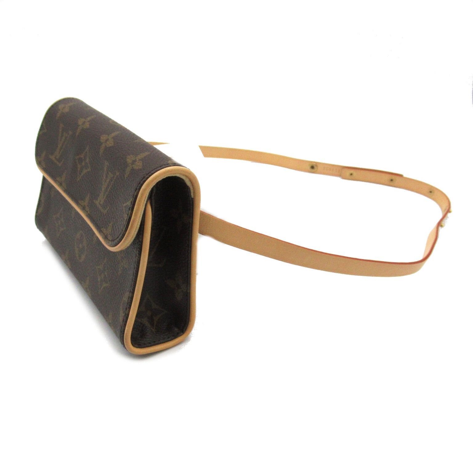 Louis Vuitton Louis Vuitton Pochette Florentine Waist Bag Body Coated Canvas Monogram Brown Size ONE SIZE - 3 Thumbnail