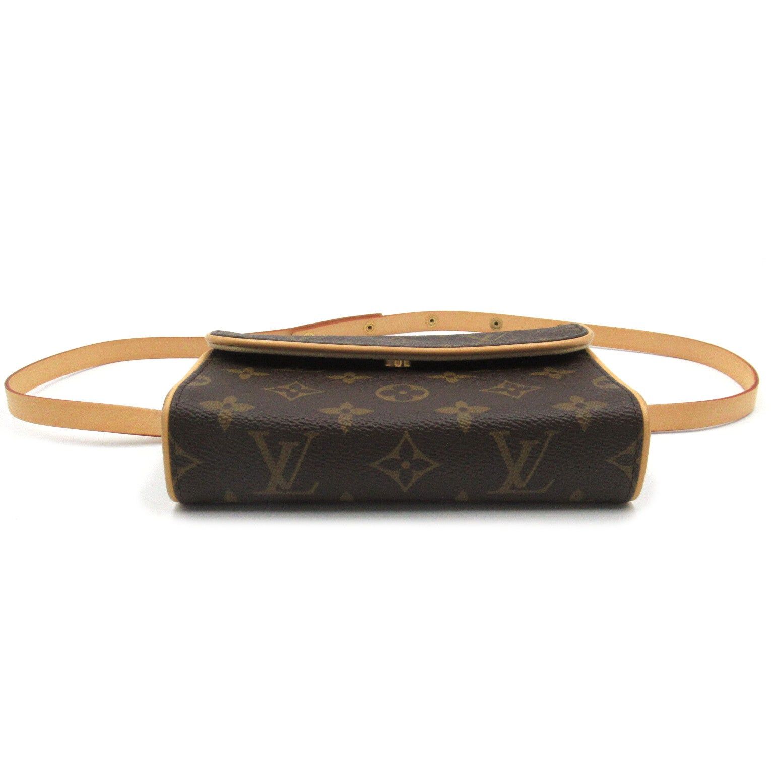 Louis Vuitton Louis Vuitton Pochette Florentine Waist Bag Body Coated Canvas Monogram Brown Size ONE SIZE - 4 Thumbnail