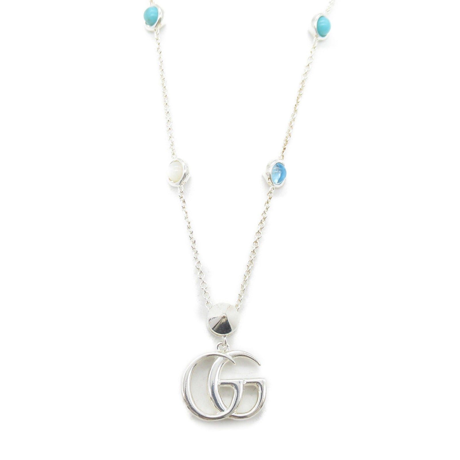 Gucci Gucci Mother Of Pearl Necklace 925 Silver Stainless Steel White Size ONE SIZE - 2 Thumbnail