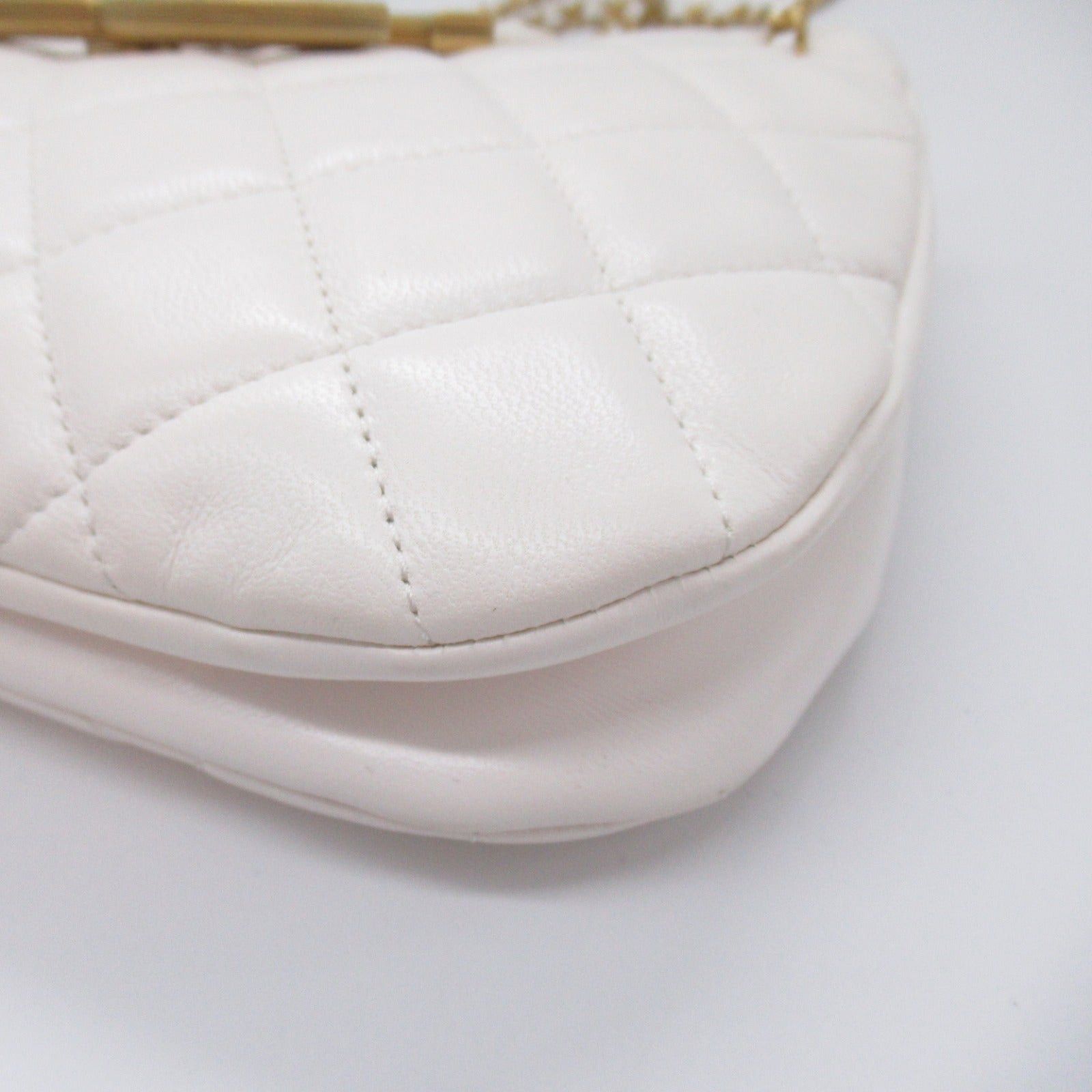 Chanel Chanel Hobo Bag Shoulder Lambskin (Sheepskin) White Gold Hardware Size ONE SIZE - 9 Thumbnail
