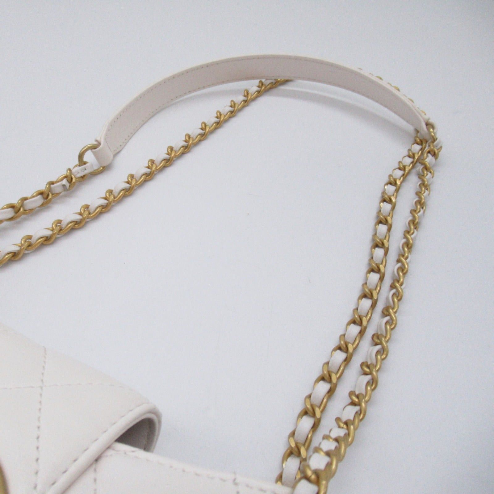 Chanel Chanel Hobo Bag Shoulder Lambskin (Sheepskin) White Gold Hardware Size ONE SIZE - 8 Thumbnail