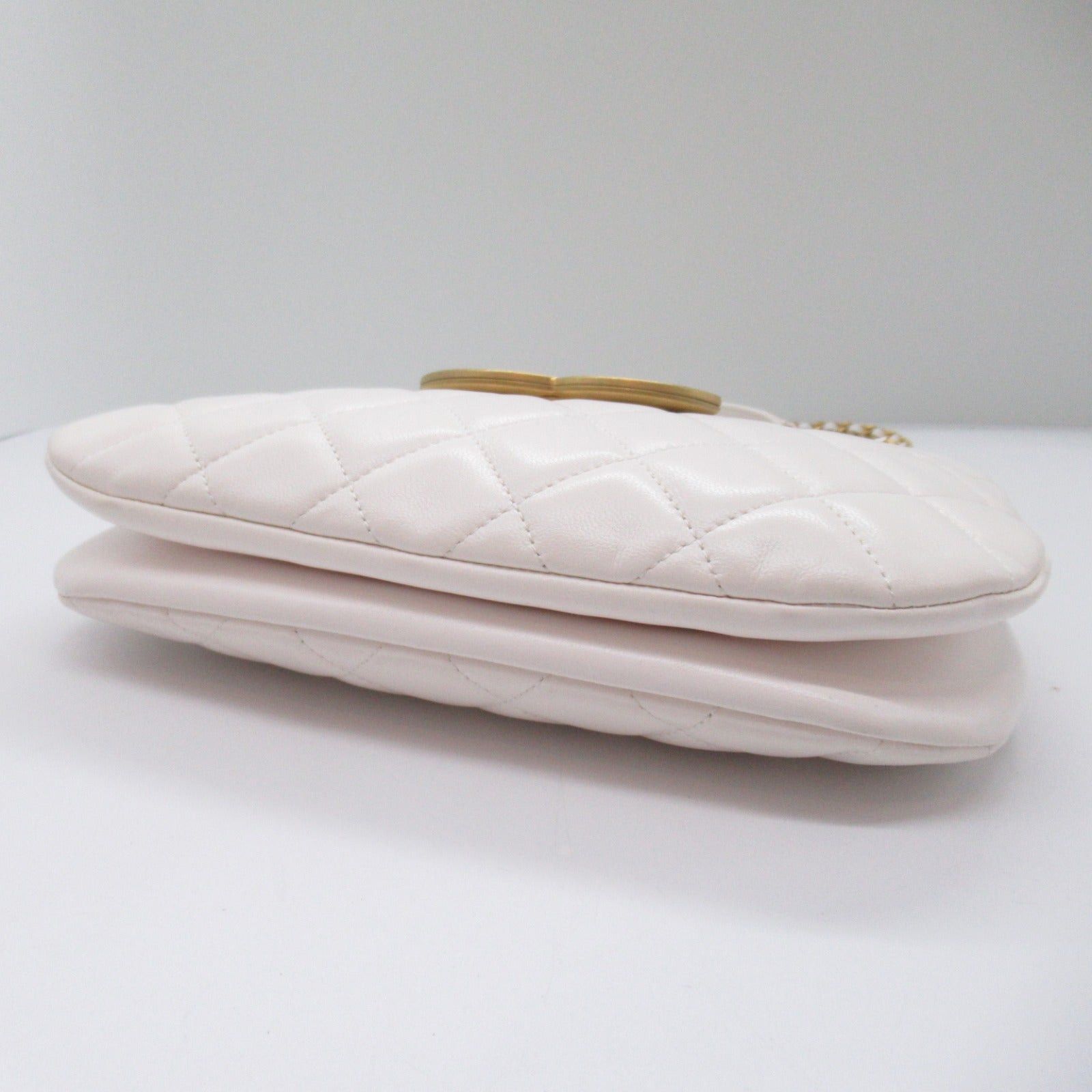 Chanel Chanel Hobo Bag Shoulder Lambskin (Sheepskin) White Gold Hardware Size ONE SIZE - 4 Thumbnail