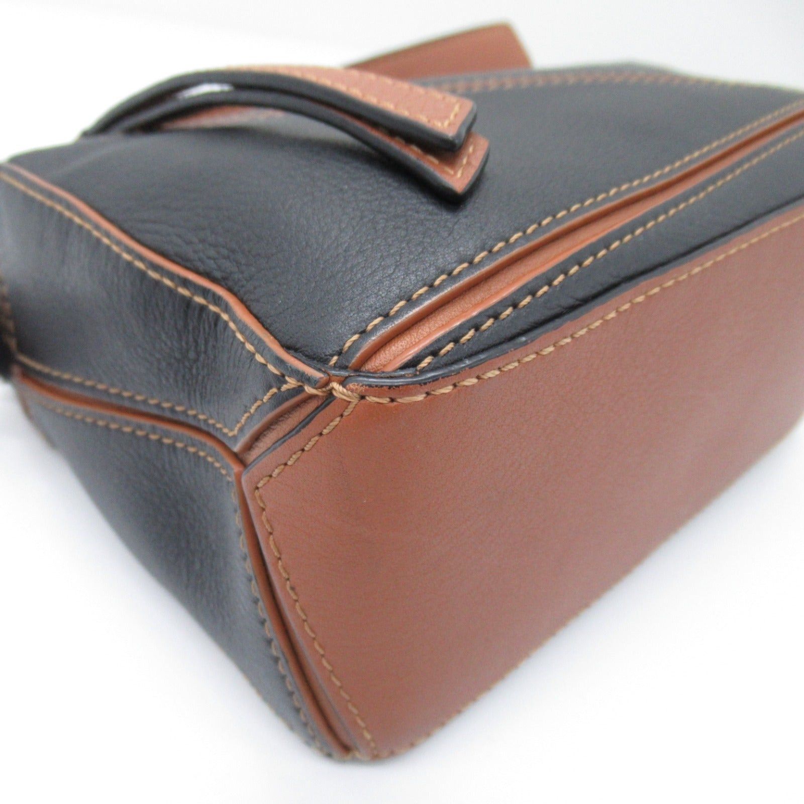 Loewe Loewe Puzzle Bag Mini Shoulder Calfskin (Cowhide) Brown Black Size ONE SIZE - 9 Thumbnail