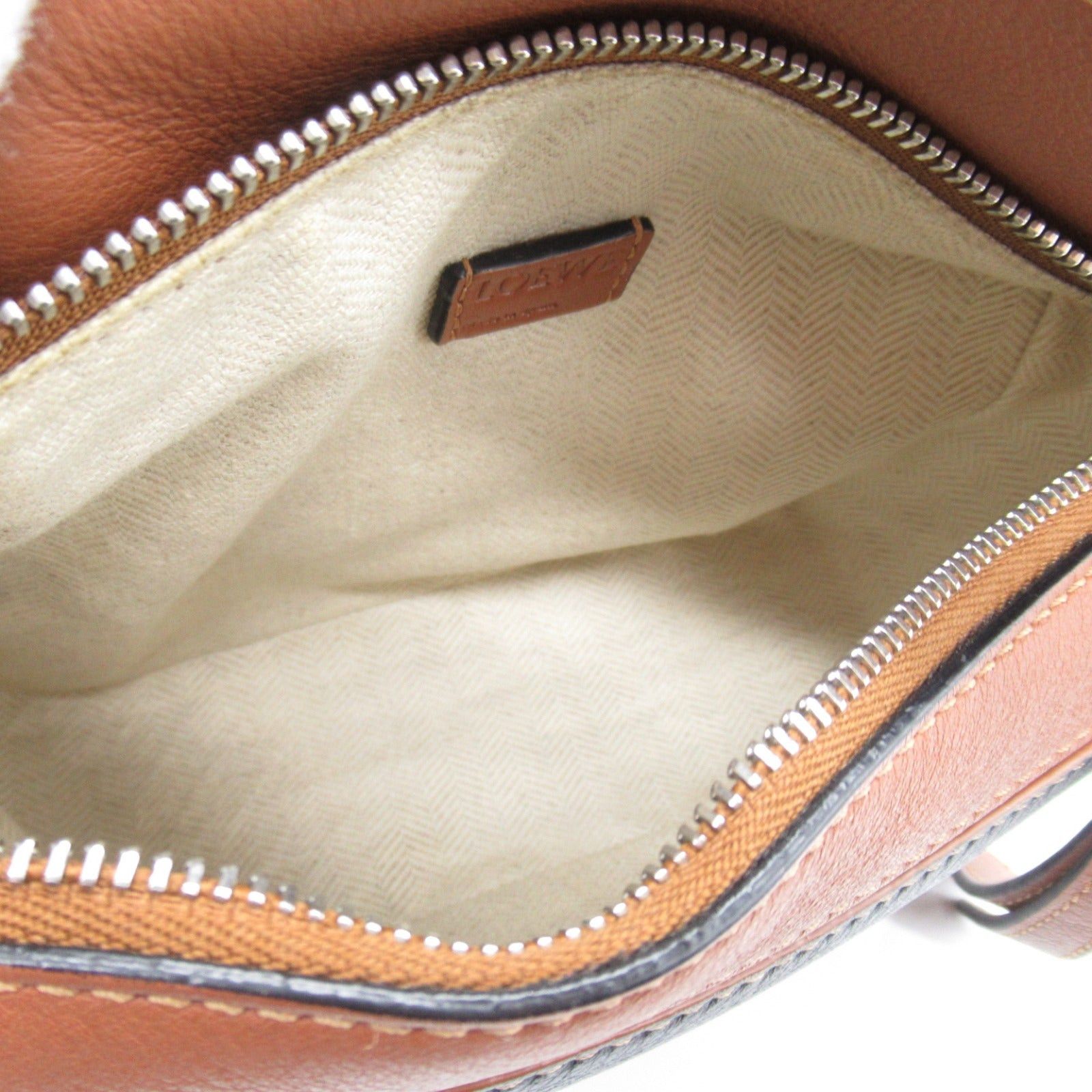 Loewe Loewe Puzzle Bag Mini Shoulder Calfskin (Cowhide) Brown Black Size ONE SIZE - 5 Thumbnail
