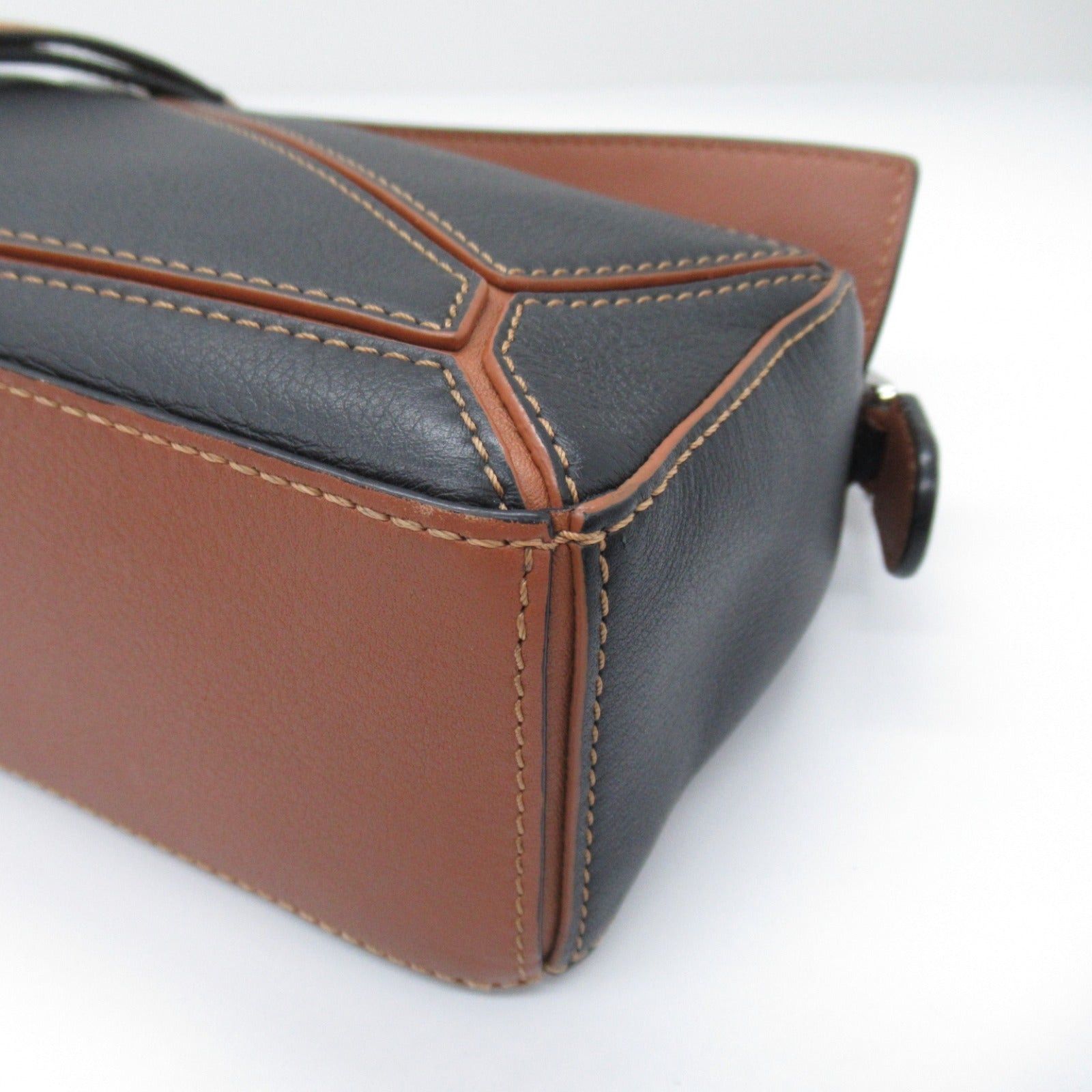 Loewe Loewe Puzzle Bag Mini Shoulder Calfskin (Cowhide) Brown Black Size ONE SIZE - 8 Thumbnail