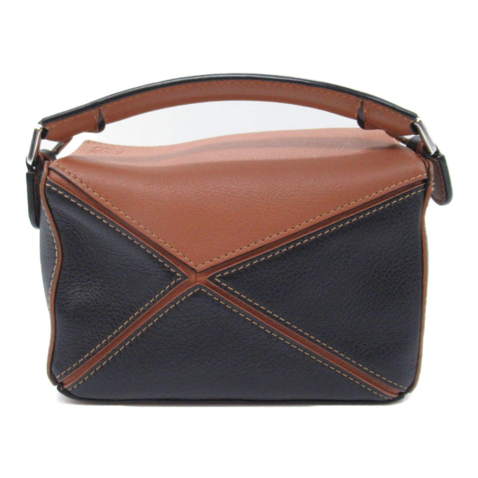 Loewe Loewe Puzzle Bag Mini Shoulder Calfskin (Cowhide) Brown Black Size ONE SIZE - 2 Thumbnail