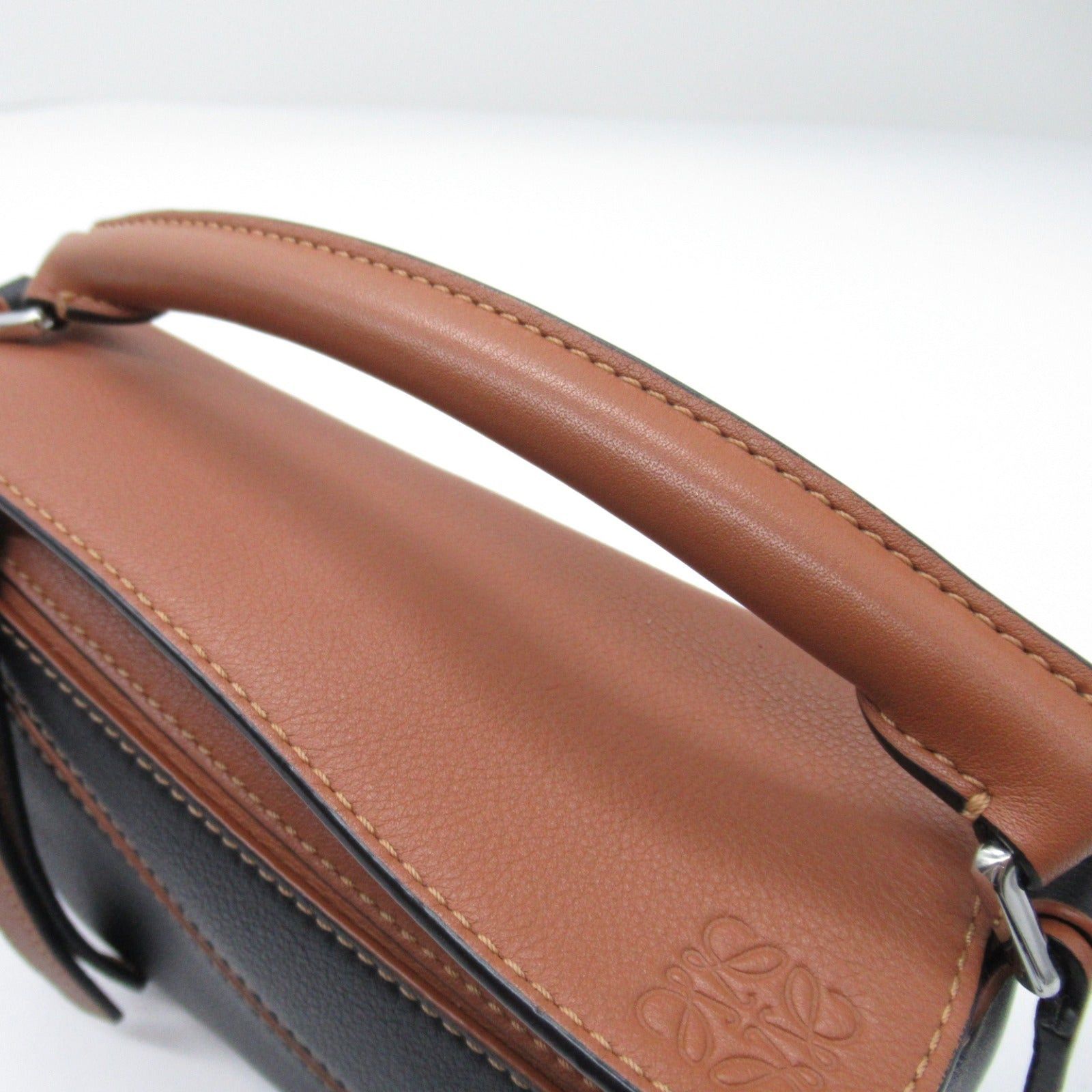 Loewe Loewe Puzzle Bag Mini Shoulder Calfskin (Cowhide) Brown Black Size ONE SIZE - 10 Thumbnail