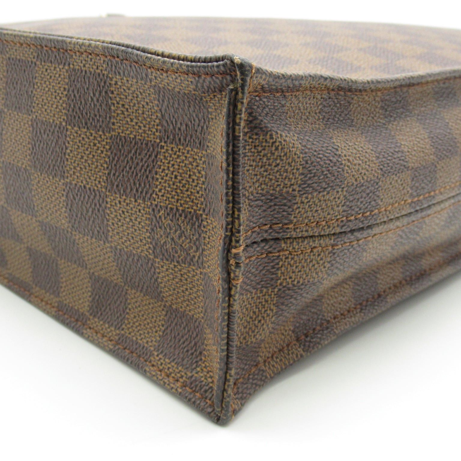 Louis Vuitton Louis Vuitton Sack Plastic Tote Bag Handbag Coated Canvas Damier Brown Ebene Size ONE SIZE - 7 Thumbnail