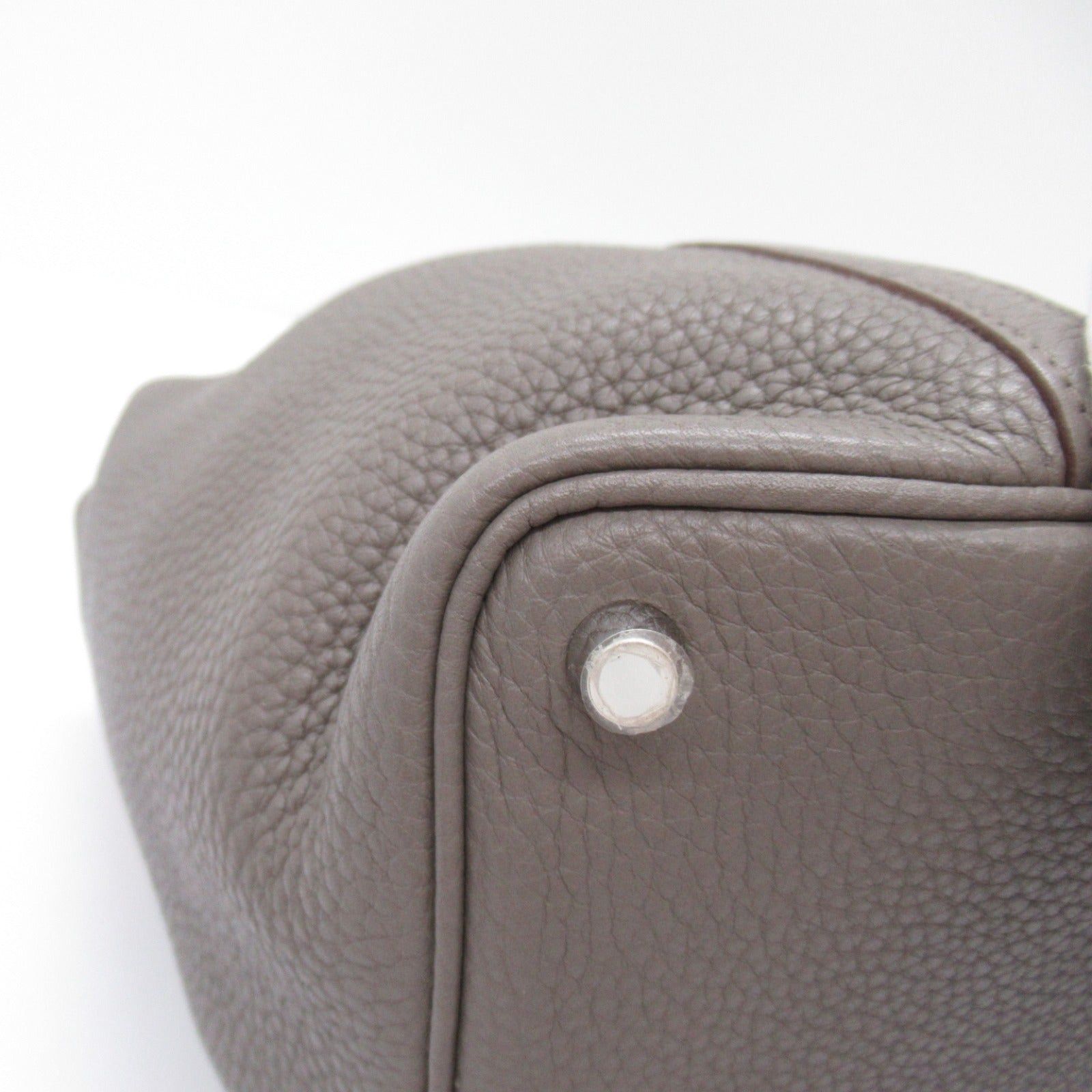Hermes Hermes Picotan Lock Pm Taupe Handbag Calfskin (Cowhide) Clemence Leather Gray Silver Hardware □O Stamp Size ONE SIZE - 11 Thumbnail