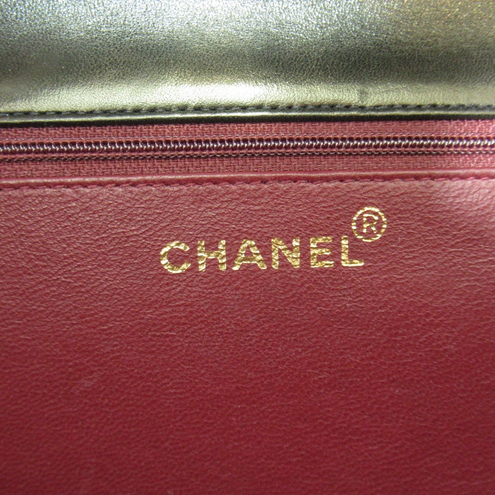 Chanel Chanel Matelasse Push Lock Chain Shoulder Bag Lambskin (Sheepskin) Black Gold Hardware Size ONE SIZE - 7 Thumbnail