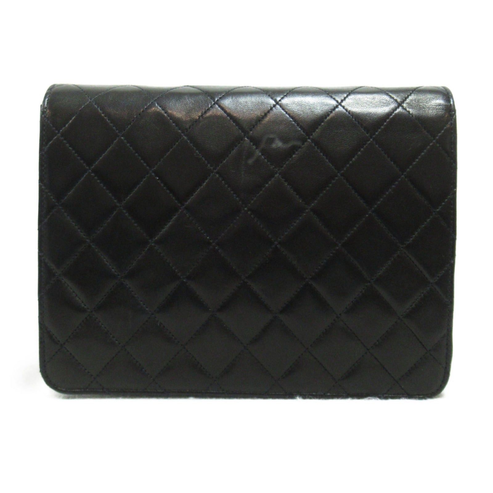 Chanel Chanel Matelasse Push Lock Chain Shoulder Bag Lambskin (Sheepskin) Black Gold Hardware Size ONE SIZE - 2 Thumbnail