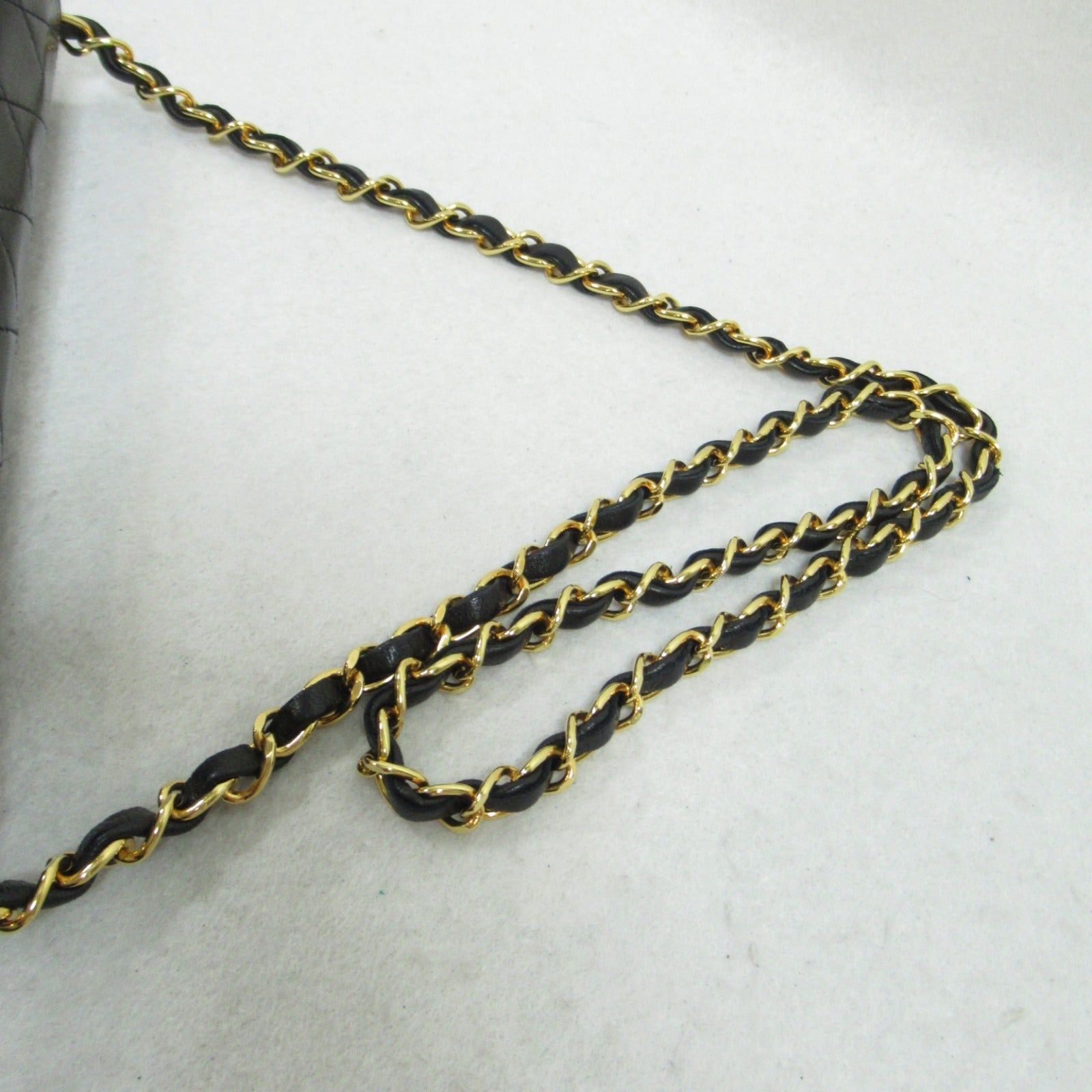 Chanel Chanel Matelasse Push Lock Chain Shoulder Bag Lambskin (Sheepskin) Black Gold Hardware Size ONE SIZE - 9 Thumbnail